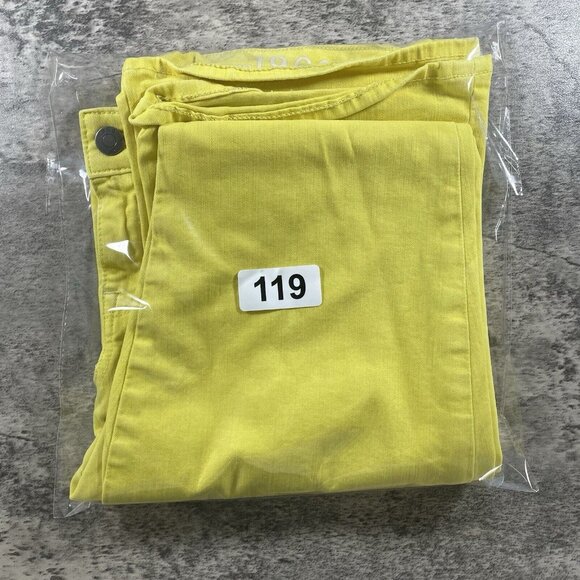 GAP 1969 Skinny Boot Women's Jeans Size 29/8R Medium Citrine Wash Yellow - Picture 10 of 10